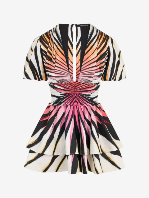 Roberto Cavalli Ray Of Paradise Print Dress Mini