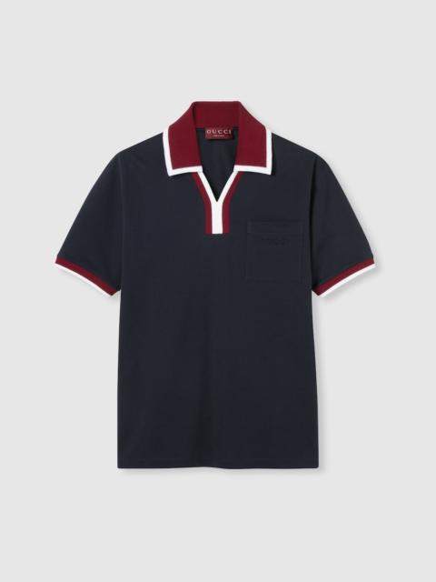 GUCCI Cotton piquet polo shirt