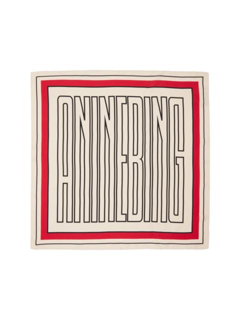 ANINE BING Off-White York Scarf