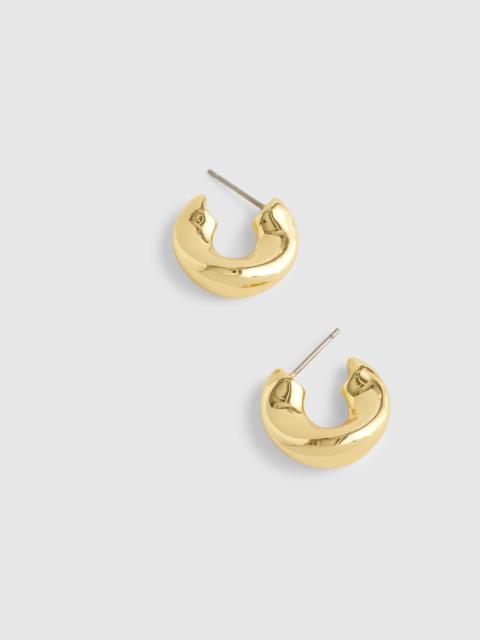 Madewell Puffy Twisted Small Hoop Earrings
