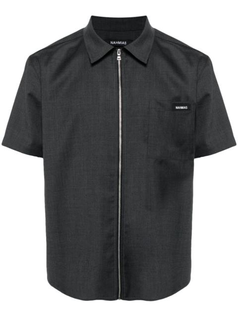 NAHMIAS zip-fastening wool shirt