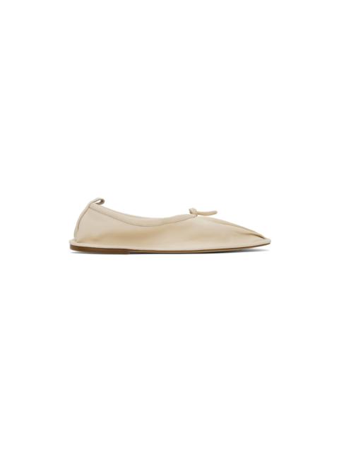 HEREU Off-White Puntera Ballerina Flats