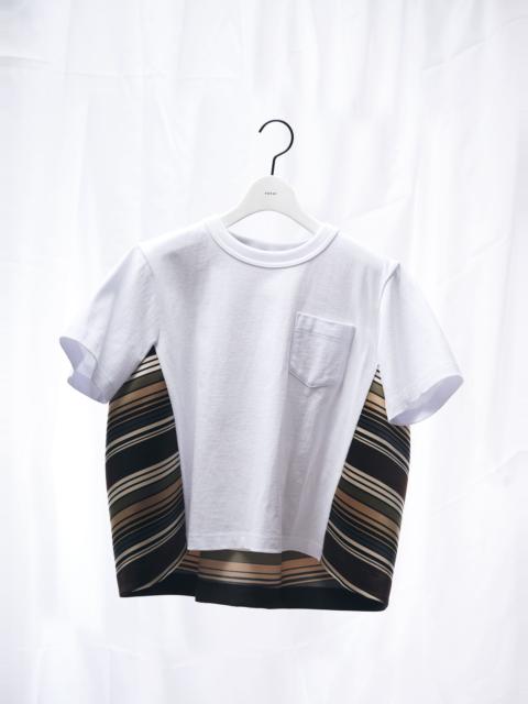sacai Horizontal Stripe T-Shirt