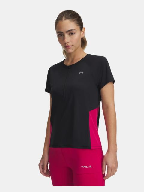 Women's UA Trail Run Zip Short Sleeve
