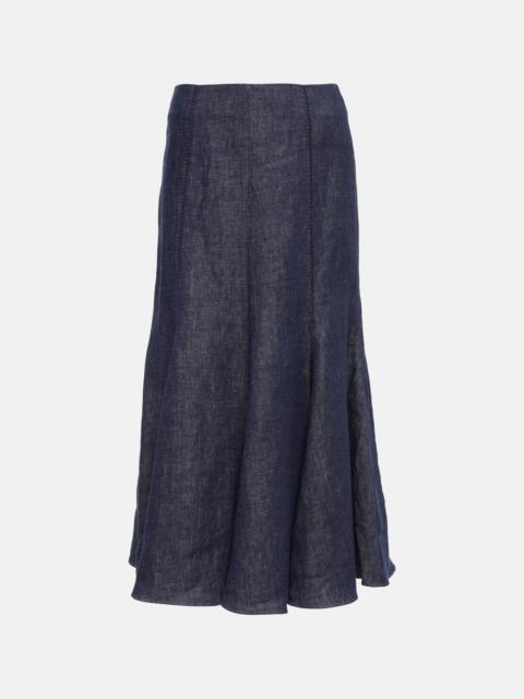 GABRIELA HEARST Linen maxi skrit