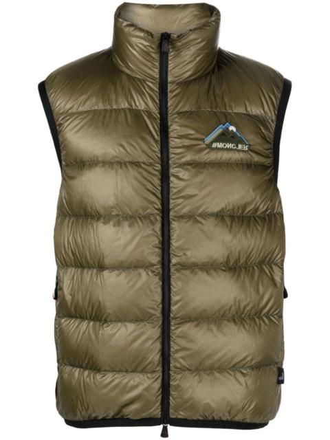 panelled padded gilet