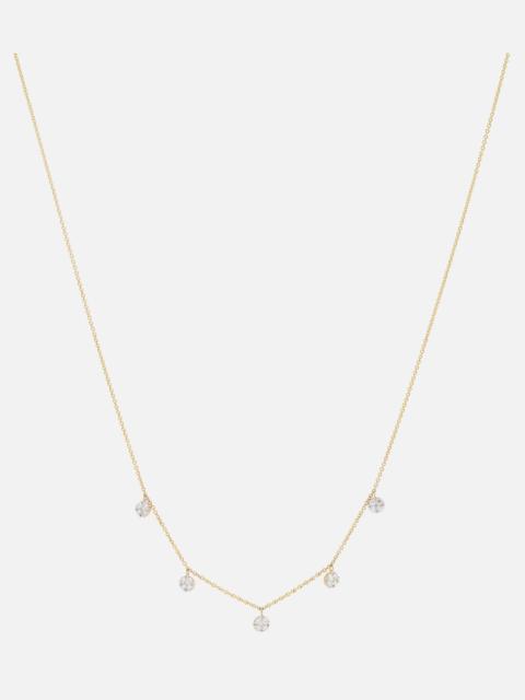 STONE AND STRAND Disco 10kt gold necklace with diamonds