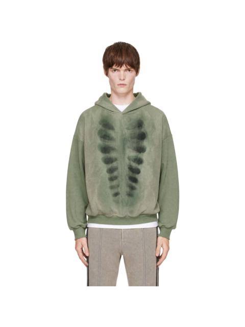 AVAVAV Green X-Ray Organza Hoodie