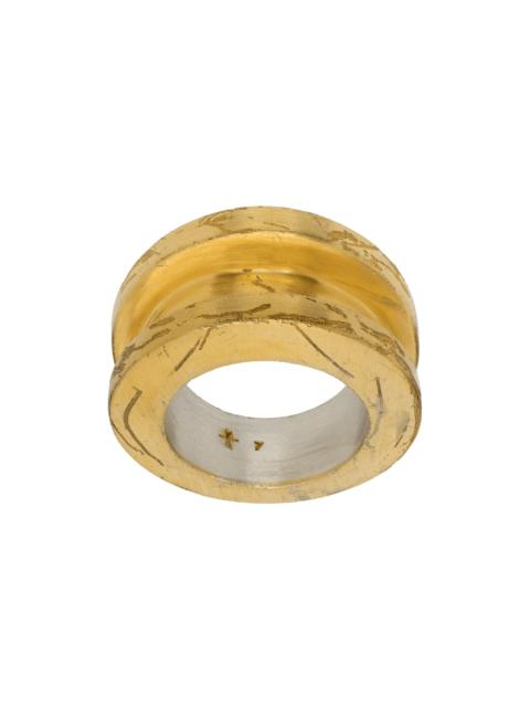 Parts of Four Gold Narrow Chasm v2 Ring