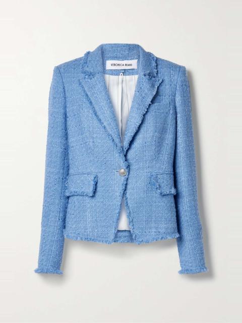 Hosanna Dickey frayed cotton-blend tweed blazer