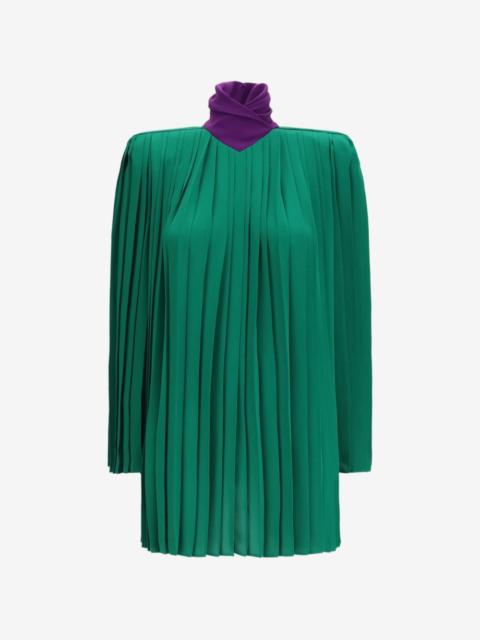 Valentino pleated silk blouse