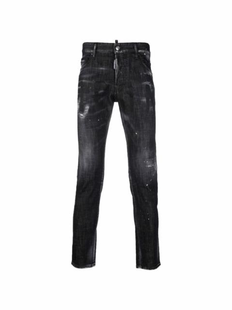 distressed-effect skinny jeans