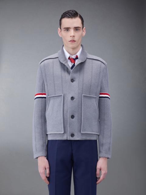Thom Browne Double Face Cotton Cashmere Shawl Collar Jacket