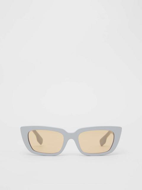 Burberry Bio-acetate Rectangular Frame Sunglasses