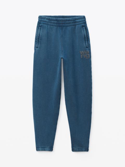 Alexander Wang PUFF LOGO SWEATPANT IN STRUCTURED TERRY