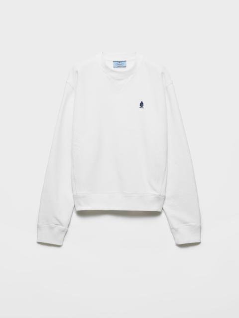 Prada Crew-neck cotton sweatshirt