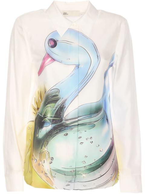 TORY BURCH Lucky Duck silk shirt