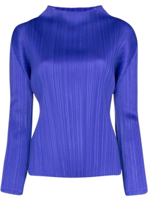 Pleats Please Issey Miyake Monthly Colours January plissé-effect top