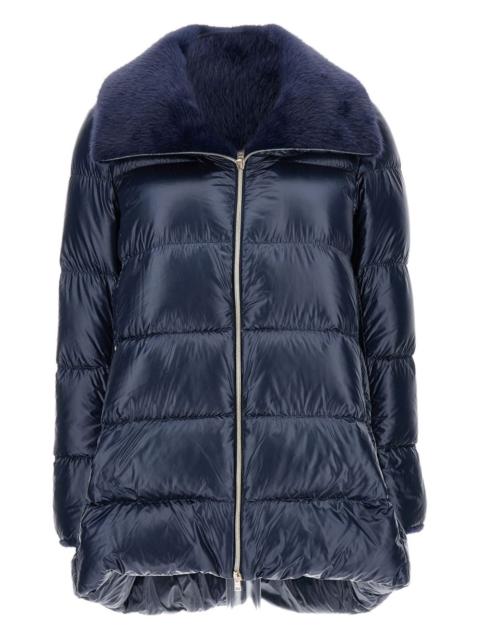 Herno faux fur-trim padded coat