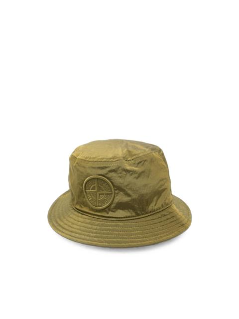 Stone Island logo-patch bucket hat