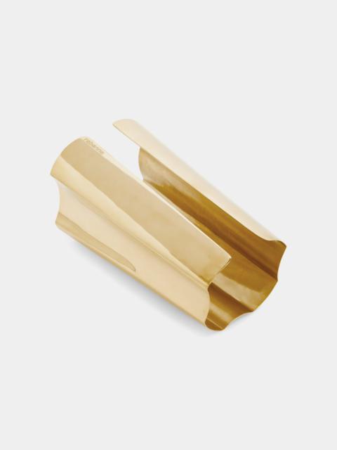 rabanne ARMURE INSPIRED WAVY GOLD CUFF
