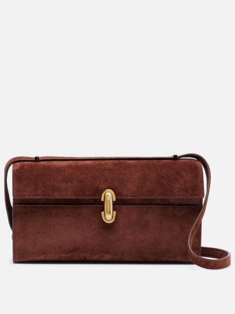 SAVETTE Symmetry 26 suede shoulder bag