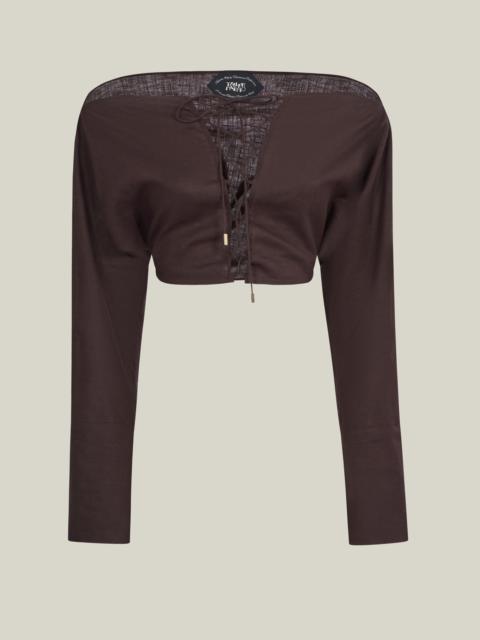 Taller Marmo Mila Desert Blouse in Chocolate