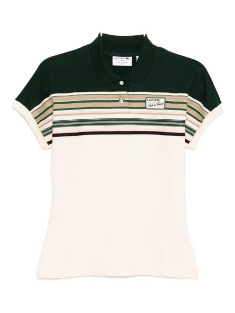 LACOSTE striped polo shirt