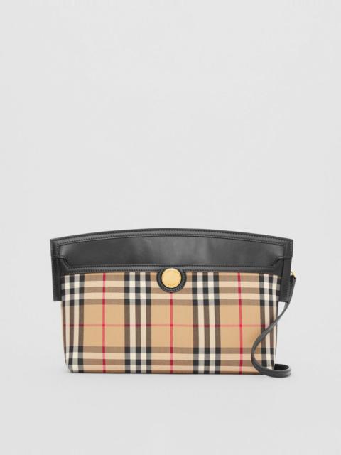 Burberry Vintage Check and Leather Society Clutch