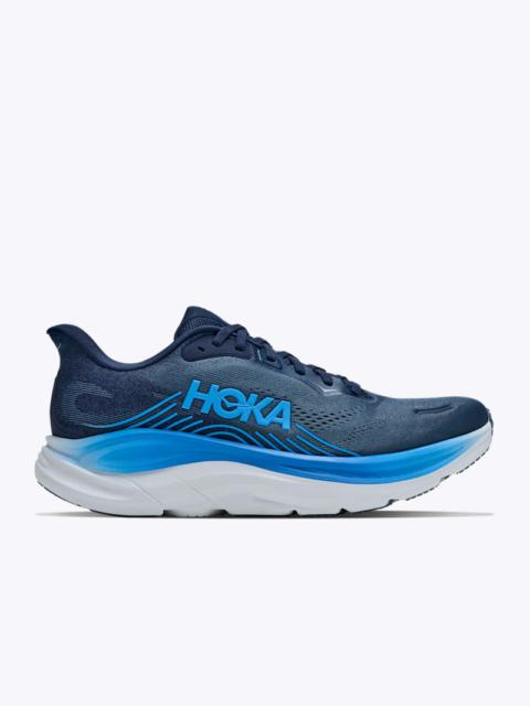 HOKA Men's Clifton 11 Shoes in Varsity Navy/Faded Navy