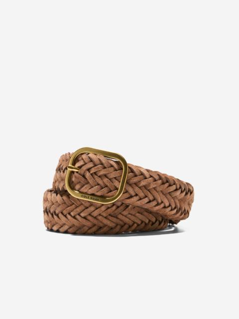 COLE HAAN Women's Braided Centerbar Belt
