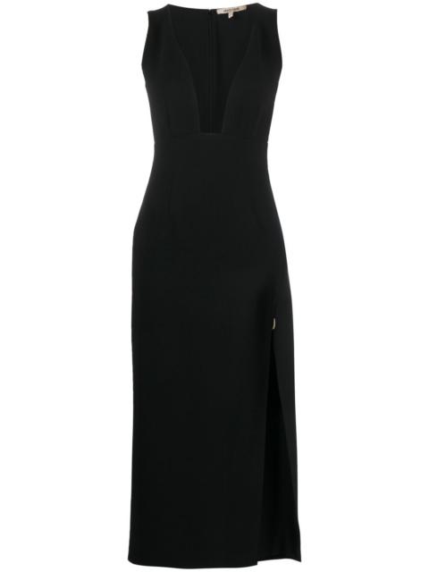 Roberto Cavalli V-neck side-slit dress