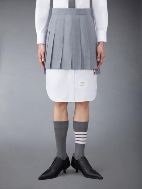 RWB pleated mini skirt