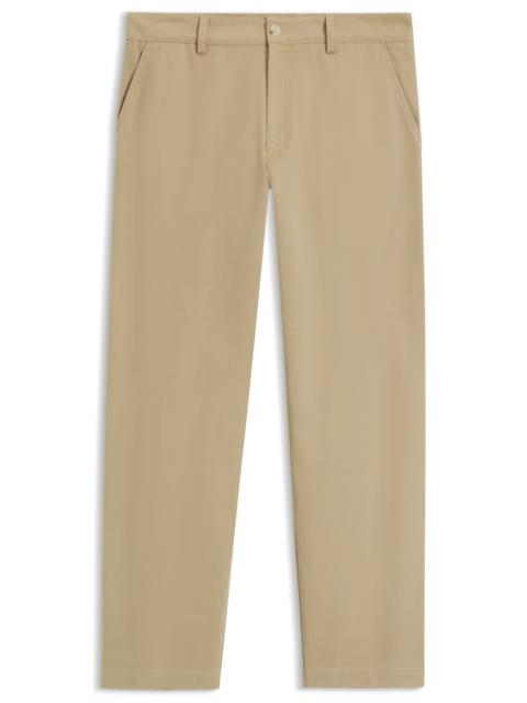 BOSS BOSS BY BECKHAM RELAXED-FIT CHINOS IN COTTON TWILL