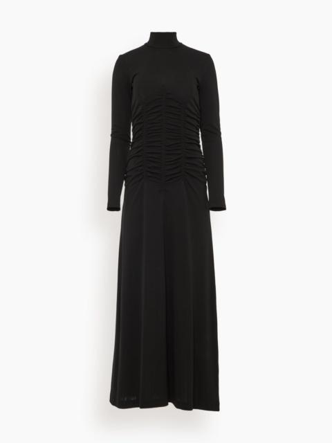 BITE Studios High Neck Ruche Dress in Black