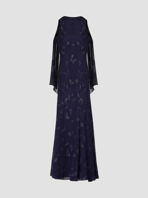 Shoshanna Women's Quinn Metallic Lurex Dress - Navy