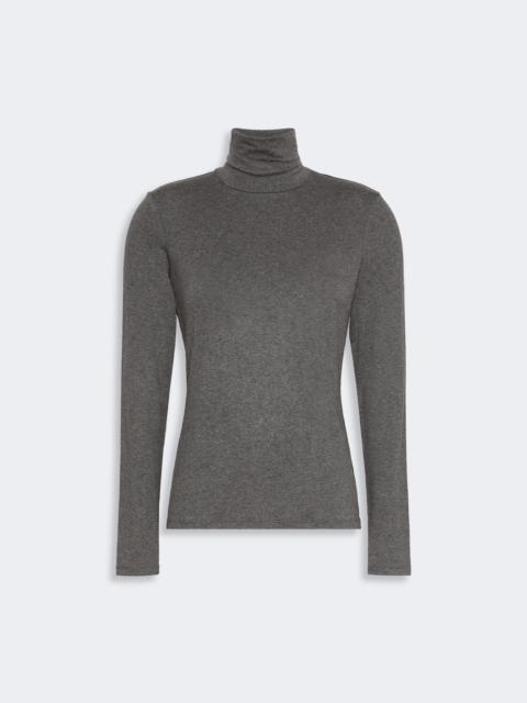 WEEKEND Max Mara MULTIF Slim-fit top in stretch viscose jersey - DARK GREY