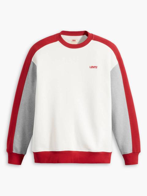 COLORBLOCKED CREWNECK SWEATSHIRT