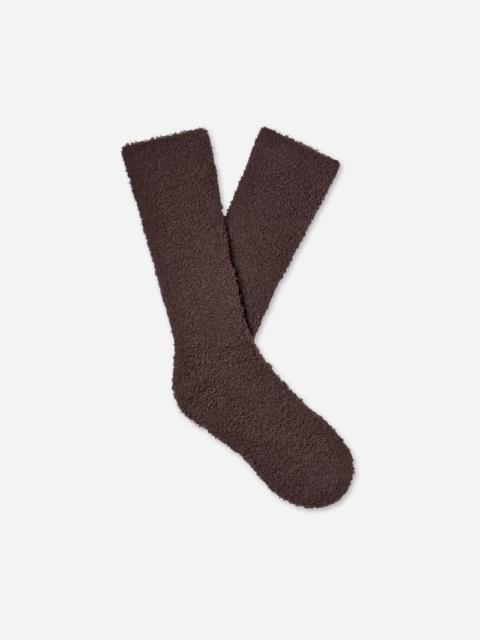 UGG ® Men's Fincher Ultra Cozy Crew Polyester Blend/Recycled Materials in Burnt Cedar