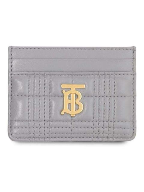 Burberry Burberry Quilted Lola Card Holder Grey