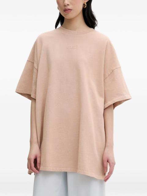GESTUZ JioGZ logo-embroidered oversized T-shirt
