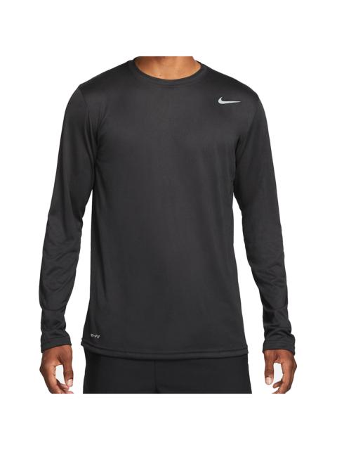 Nike Team Legend Long Sleeve Training Tee 'Black' 727980-010