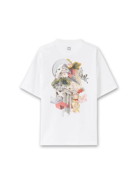 Wooyoungmi Oversized Back Abstract Print Tee