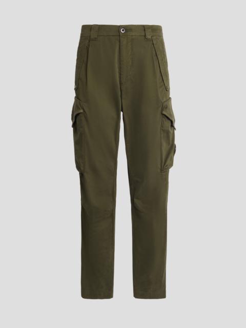 Stretch Sateen Pants Loose Fit