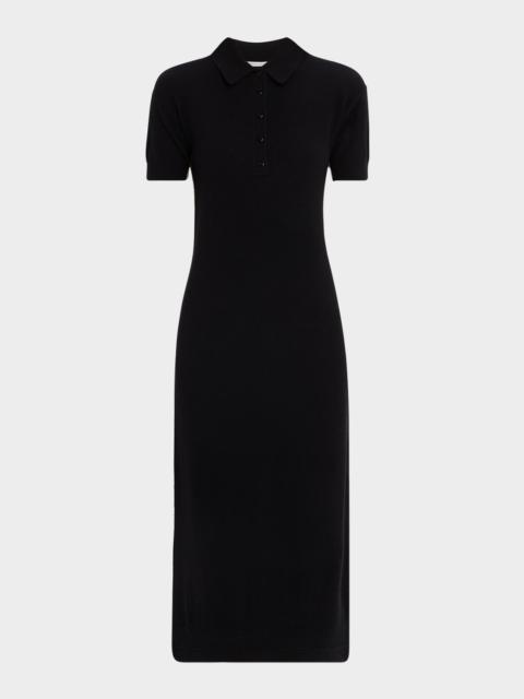 MARIA McMANUS Polo T-Shirt Dress In Black