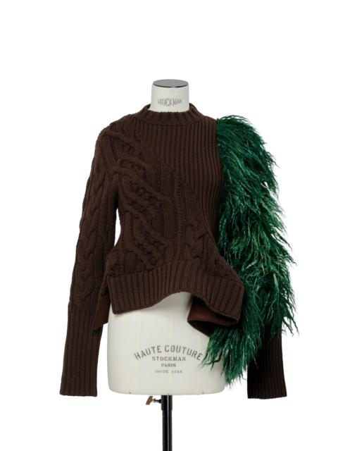 sacai Wool Hairy Knit Pullover