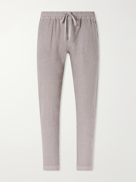 THOM SWEENEY Straight-Leg Linen Drawstring Trousers
