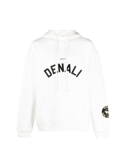 OAMC logo-embroidered drawstring hoodie