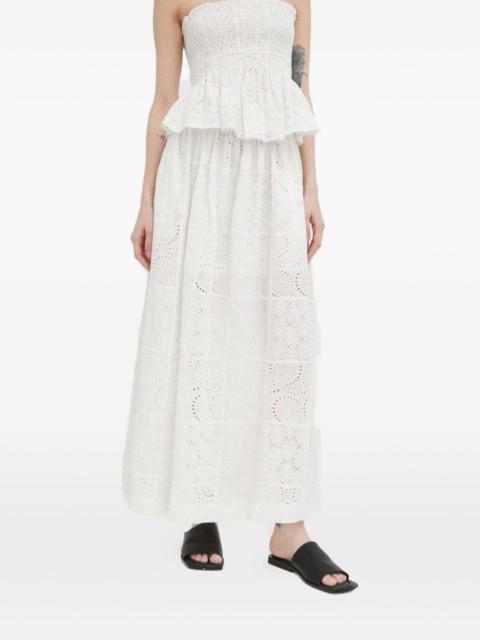 HERSKIND eyelet-slit maxi skirt