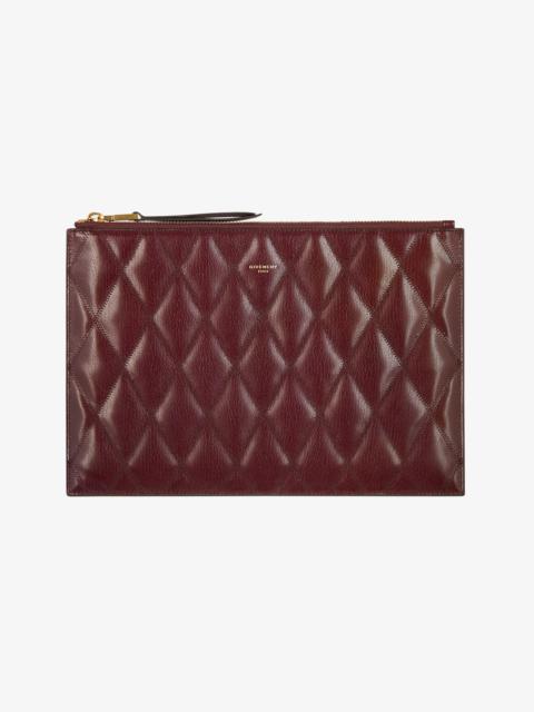 Givenchy Medium pouch in diamond quilted leather